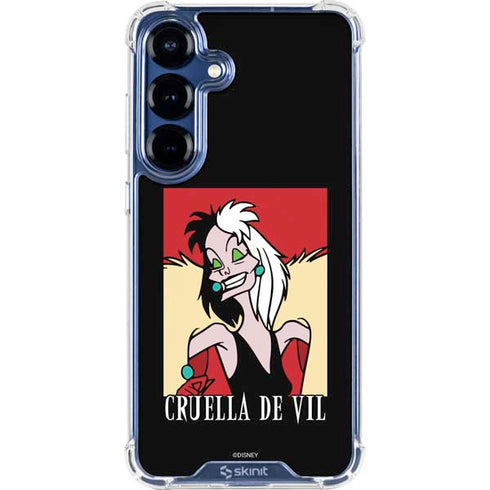 Disney Villains Cruella de Vil Galaxy S25 Clear Case